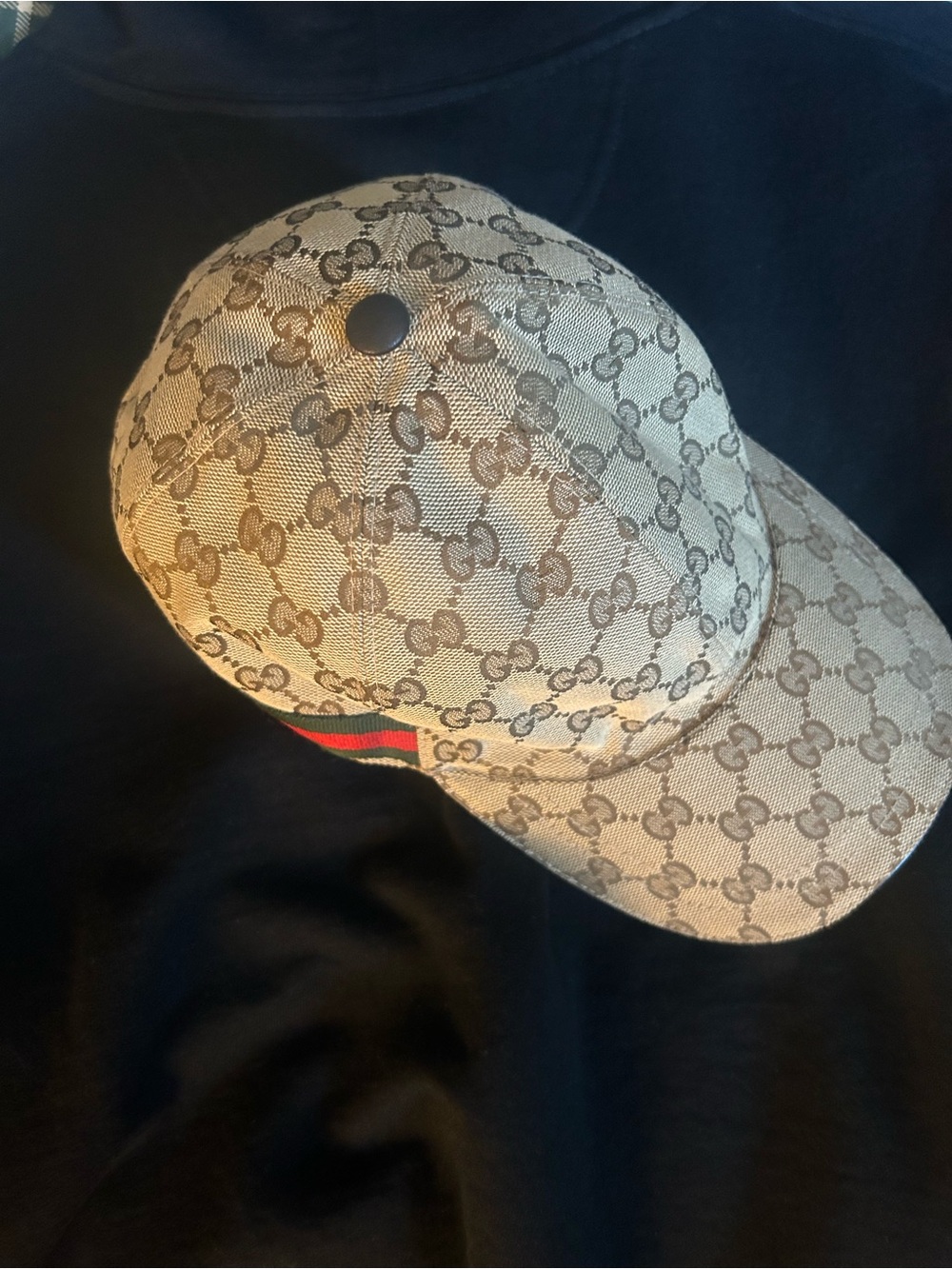 Authentic Gucci GG Baseball Hat with Web Stripe - BRAND NEW WITH TAGS - Picture 7 of 8